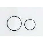 Pulsador Sigma50 de Geberit. Para doble descarga, color metálico cromado: cromado, blanco